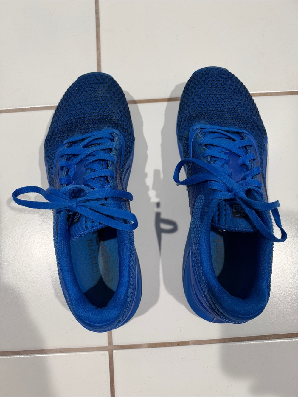 Men's Reebok Nanos Blue Lace-Up Sneakers